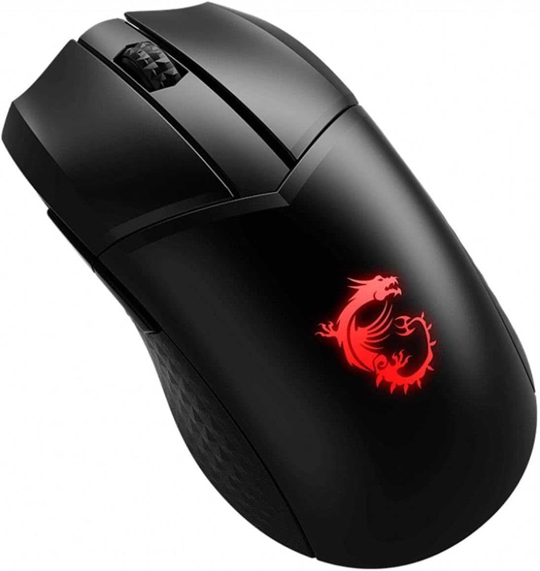 MSI Clutch GM41 Lightweight Wireless Gaming Mouse Top-Down Angle