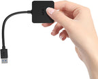Person holding ICZI USB 3.0 Hub with 4 Ports and USB Splitter on white background