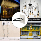 Adhesive cable clips being used in different real-world scenarios to prevent messy cables