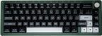 ULTRAEQUIP WOB Keycaps - 160 Keys Double Shot PBT Keycaps Minimalist Style SA Liked Profile White on Black Custom Set for Alice ISO ANSI 60, 75, 80, 95, 100% Mechanical Keyboard