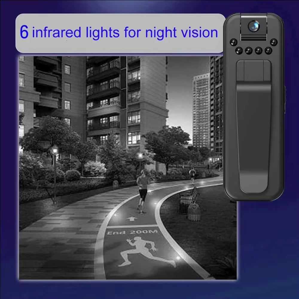 1080P HD Mini Camera Portable Digital Video Recorder Surveillance Camcorder Night Vision Video Police Bodycam Infrared