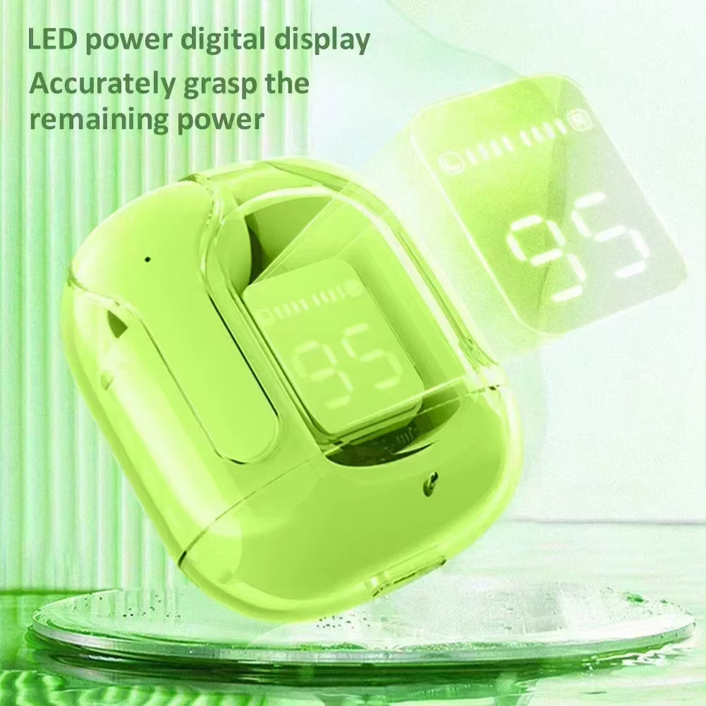 T2 Wireless Mini Earbuds LED Power Digital Display TWS Wireless Headset Stereo Bluetooth Headphones 5.3