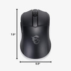 Clutch GM41 Lightweight Wireless Gaming Mouse Top view with measurements
