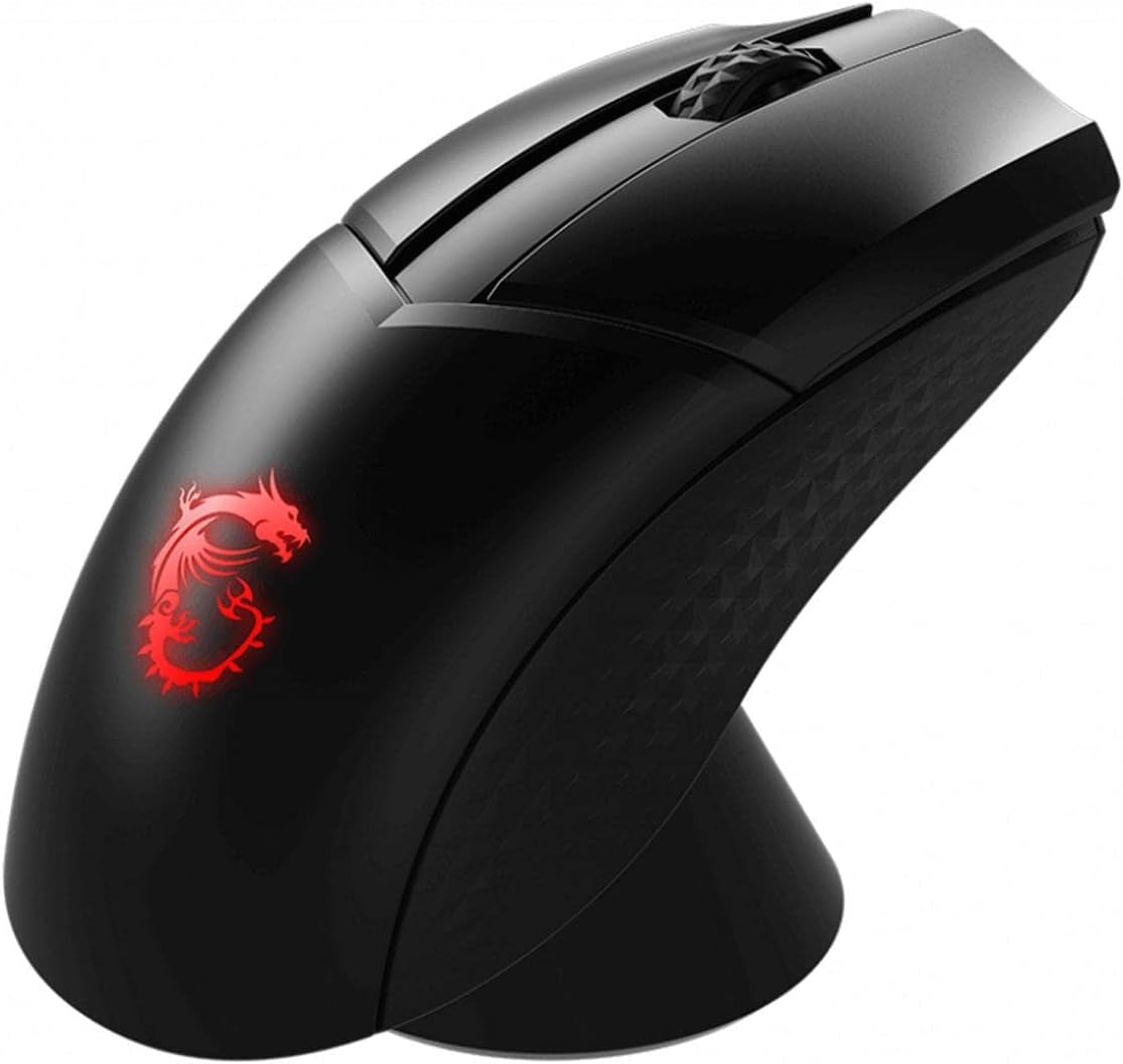 Clutch GM41 Lightweight Wireless Gaming Mouse on Included Charging Dock