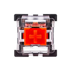 OUTEMU 3-Pin Red Linear Switch on a white background top view