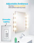 Sunco G25 dimmable LED vanity bulb installed on a bathroom wall