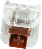 Kailh Box Brown Mechanical Keyboard Switch bottom view on white background