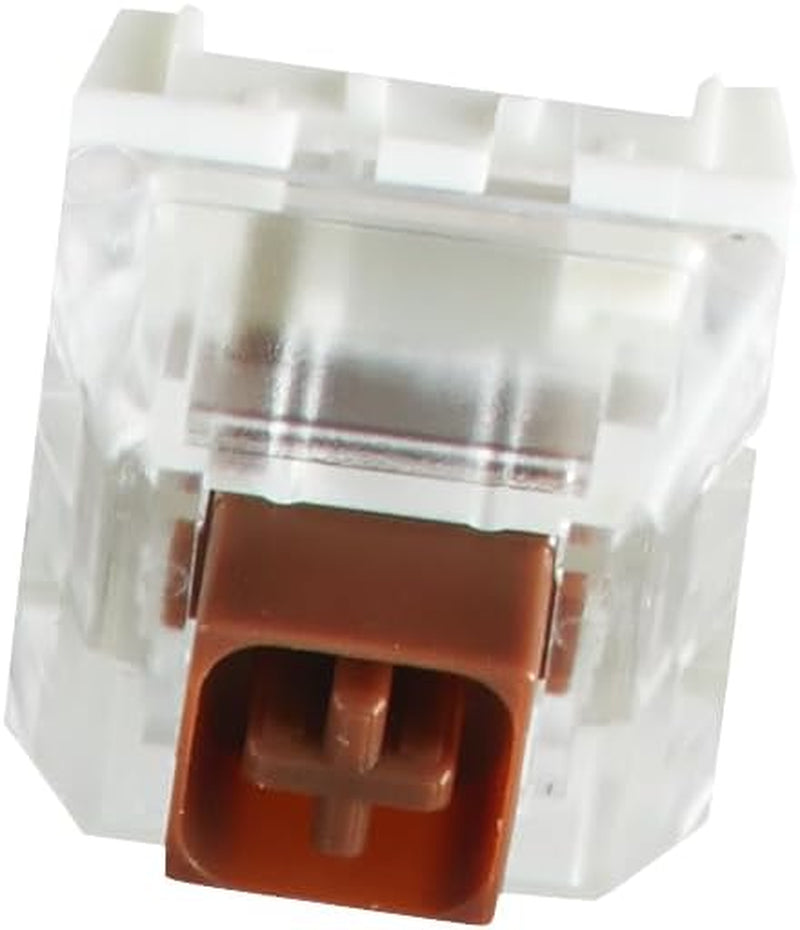 Kailh Box Brown Mechanical Keyboard Switch bottom view on white background