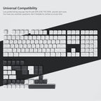 Keycaps, Low Profile Keycaps, Shine through Custom PBT Keyboard Key Caps for 60% 65% 75% 80% 100% Cherry Gateron MX Switches Mechanical Keyboard,White Backlight