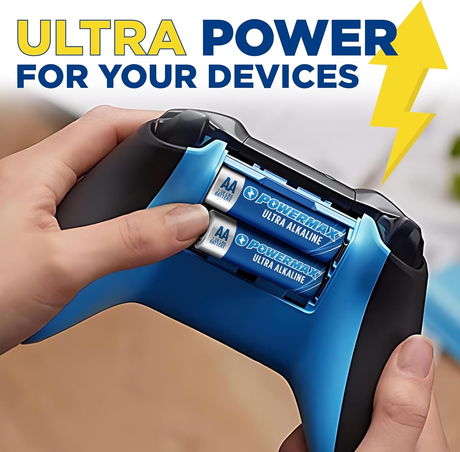 100-Count Double AA Batteries, Ultra Long Lasting Alkaline Battery for Home and Office, 10-Year Shelf Life, Reclosable Packaging