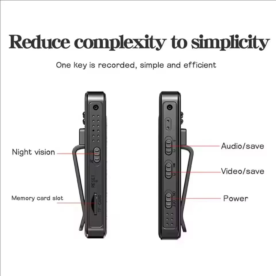 1080P HD Mini Camera Portable Digital Video Recorder Surveillance Camcorder Night Vision Video Police Bodycam Infrared