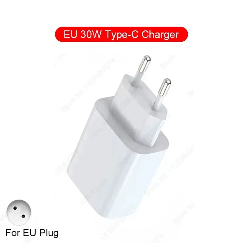 For Apple 30W Charger USB Type C Fast Charger for Iphone 13 15 17 14 12 11 16 Pro Max plus PD Charger Charging Cable Accessories