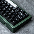 ULTRAEQUIP WOB Keycaps - 160 Keys Double Shot PBT Keycaps Minimalist Style SA Liked Profile White on Black Custom Set for Alice ISO ANSI 60, 75, 80, 95, 100% Mechanical Keyboard